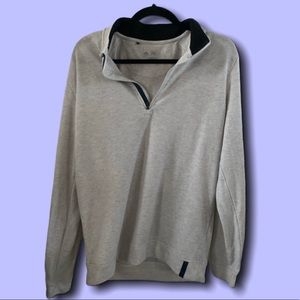 ADIDAS super soft grey quarter zip